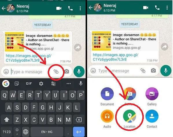 How to send fake live location on WhatsApp for Android/iOS