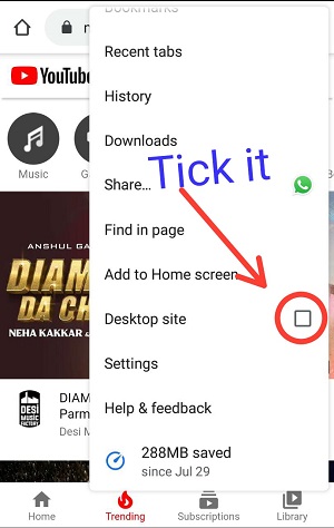 Play youtube with screen off in android