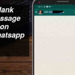 how to send a blank message on Whatsapp
